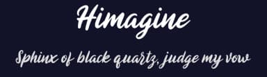 Himagine by Ikrar Bey Khubaib — Script Handwritten Font — thumbnail 2