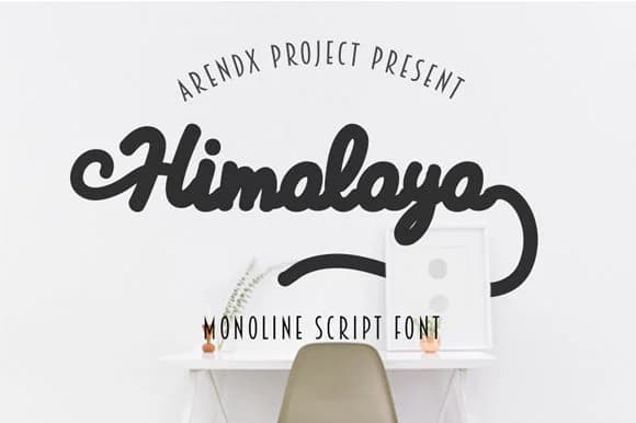 Himalaya Font by Arendxstudio — Script Handwritten Font