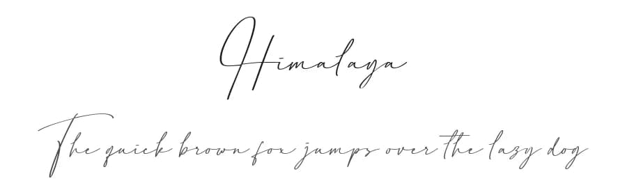 Himalaya by Moove Studio — Script Handwritten Font