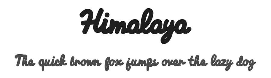 Himalaya by Arendx Studio — Script Handwritten Font