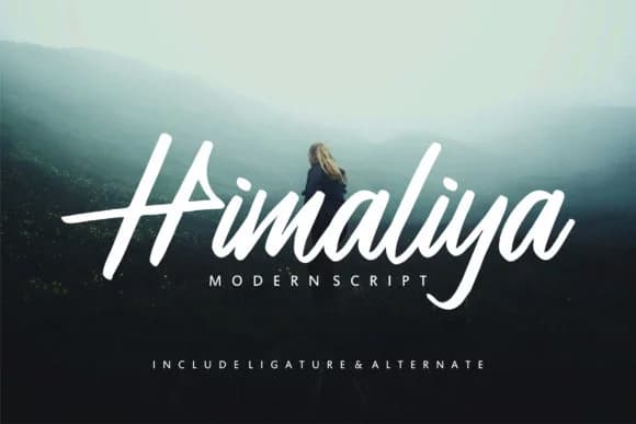 Himaliya Font by Vunira — Script Handwritten Font