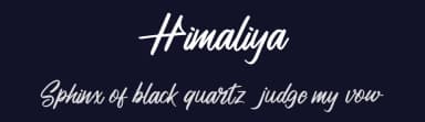 Himaliya by Vunira Design — Script Handwritten Font — thumbnail 2