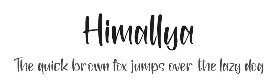 Himallya by Perspectype Studio - Letterena.com — Script Handwritten Font