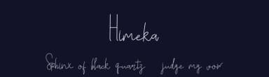 Himeka by Nirmala Graphics — Script Handwritten Font — thumbnail 2
