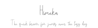 Himeka by Nirmala Graphics — Script Handwritten Font — thumbnail 1