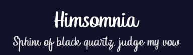 Himsomnia by Ardyana Types — Script Handwritten Font — thumbnail 2