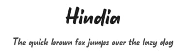 Hindia by Lafontype — Script Handwritten Font — thumbnail 1