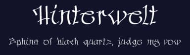 Hinterwelt by Lukas Schiltknecht — Script Handwritten Font — thumbnail 2