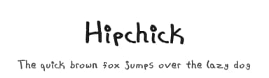 Hipchick by Tepid Monkey — Script Handwritten Font — thumbnail 1