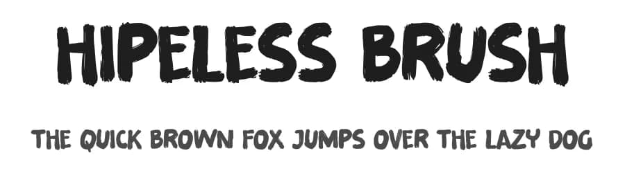 Hipeless Brush by Gassstype — Script Handwritten Font