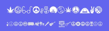 Hippie by Woodcutter — Dingbats Font — thumbnail 3