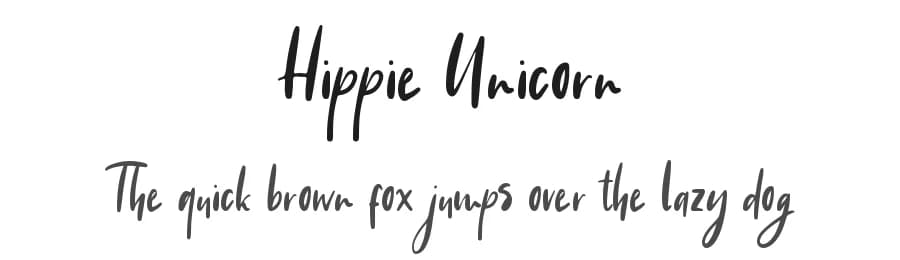 Hippie Unicorn by DM Letter Studio - Dimas Prasetyo — Script Handwritten Font