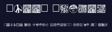 Hippy Stamps by Zook Copr. — Dingbats Font — thumbnail 2