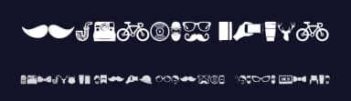 Hipster Icons by Woodcutter — Dingbats Font — thumbnail 2