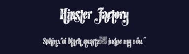 Hipster Factory by Xerographer Fonts — Script Handwritten Font — thumbnail 2