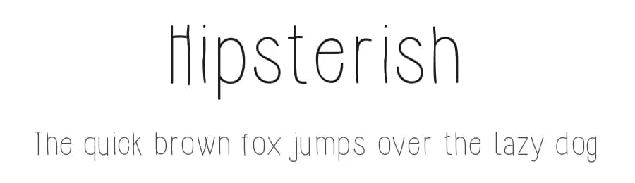 Hipsterish by Hello I'm Flo — Script Handwritten Font