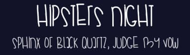 Hipsters Night by Des Gomez — Script Handwritten Font — thumbnail 2