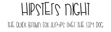 Hipsters Night by Des Gomez — Script Handwritten Font — thumbnail 1