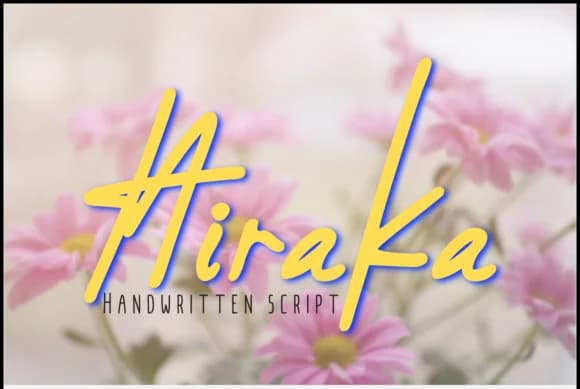 Hiraka Font by Mozyen Studio — Script Handwritten Font