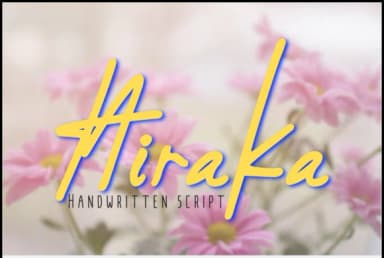 Hiraka Font by Mozyen Studio — Script Handwritten Font — thumbnail 1