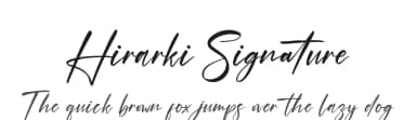 Hirarki Signature by Wildan Type — Script Handwritten Font — thumbnail 1