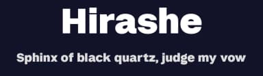 Hirashe by Namara Creative — Sans Serif Font — thumbnail 2