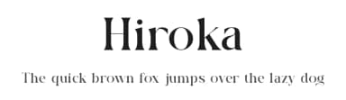 Hiroka by Slide Shoot Type — Serif Font — thumbnail 1
