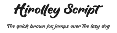 Hirolley Script by Typefactoryco — Script Handwritten Font — thumbnail 1