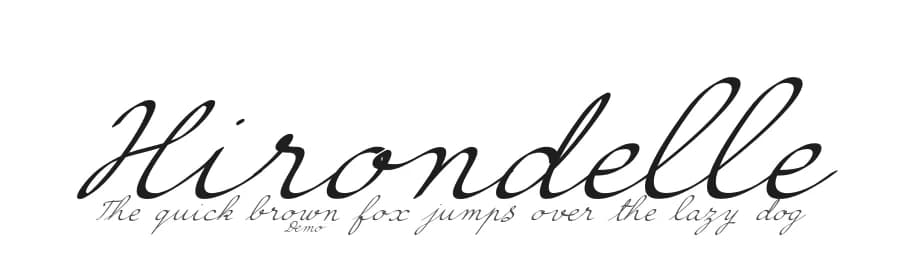 Hirondelle by JBFoundry — Script Handwritten Font — preview 1