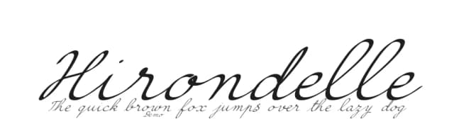 Hirondelle by JBFoundry — Script Handwritten Font