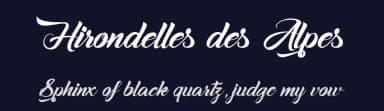 Hirondelles des Alpes by Octotype  | Thomas Boucherie — Script Handwritten Font — thumbnail 2