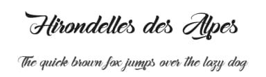 Hirondelles des Alpes by Octotype  | Thomas Boucherie — Script Handwritten Font — thumbnail 1