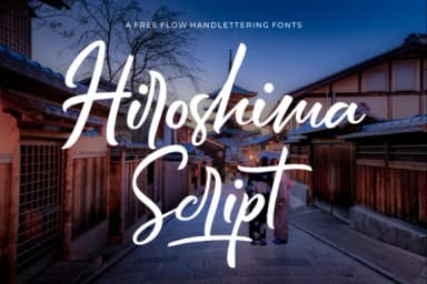 Hiroshima Script Font by 50Fox — Script Handwritten Font — thumbnail 1