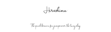 Hiroshima by Basni.std — Script Handwritten Font — thumbnail 1