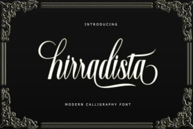 Hirradista Script Font by rastype1010 — Script Handwritten Font — thumbnail 1