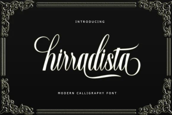 Hirradista Script Font by rastype1010 — Script Handwritten Font