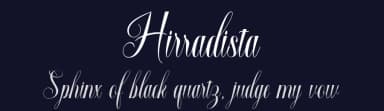 Hirradista by Rastype — Script Handwritten Font — thumbnail 2