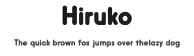 Hiruko by HypeForType.com — Sans Serif Font — thumbnail 1