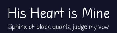 His Heart is Mine by Misti's Fonts — Script Handwritten Font — thumbnail 2