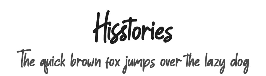 Hisstories by Skiiller Studio — Script Handwritten Font