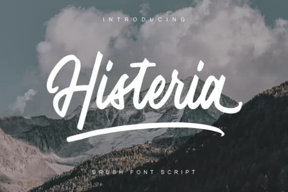 Histeria Script Font by Geranium.co — Script Handwritten Font