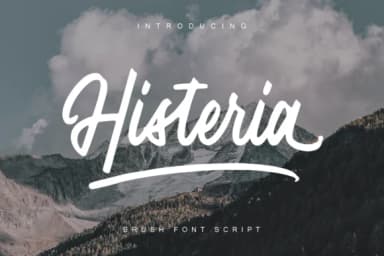 Histeria Script Font by Geranium.co — Script Handwritten Font — thumbnail 1