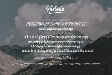 Histeria Script Font by Geranium.co — Script Handwritten Font — thumbnail 9