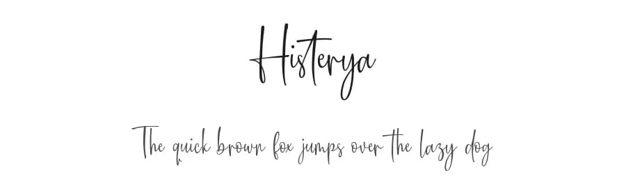 Histerya by Heinzel Std — Script Handwritten Font