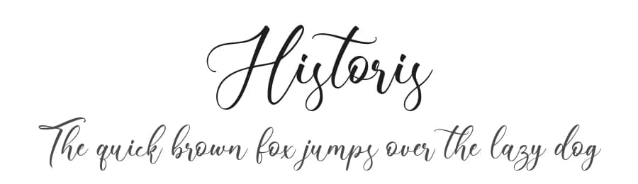 Historis by Hanzel Space — Script Handwritten Font