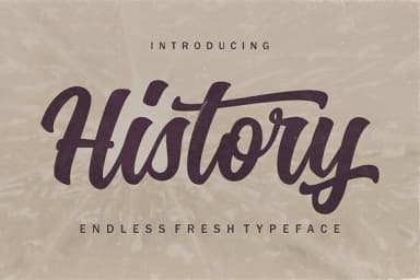 History Font by JumboDesign — Script Handwritten Font — thumbnail 5