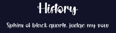 History by Id: #774701 — Script Handwritten Font — thumbnail 2