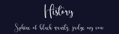 History by Fana Merah Jambu — Script Handwritten Font — thumbnail 2