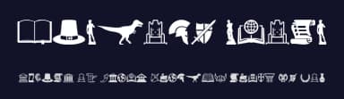 History Icons by Woodcutter — Dingbats Font — thumbnail 2