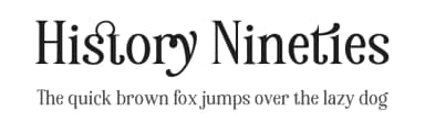 History Nineties by HansCo — Serif Font — thumbnail 1